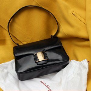 Salvatore Ferragamo Vara Patent Shoulder Bag